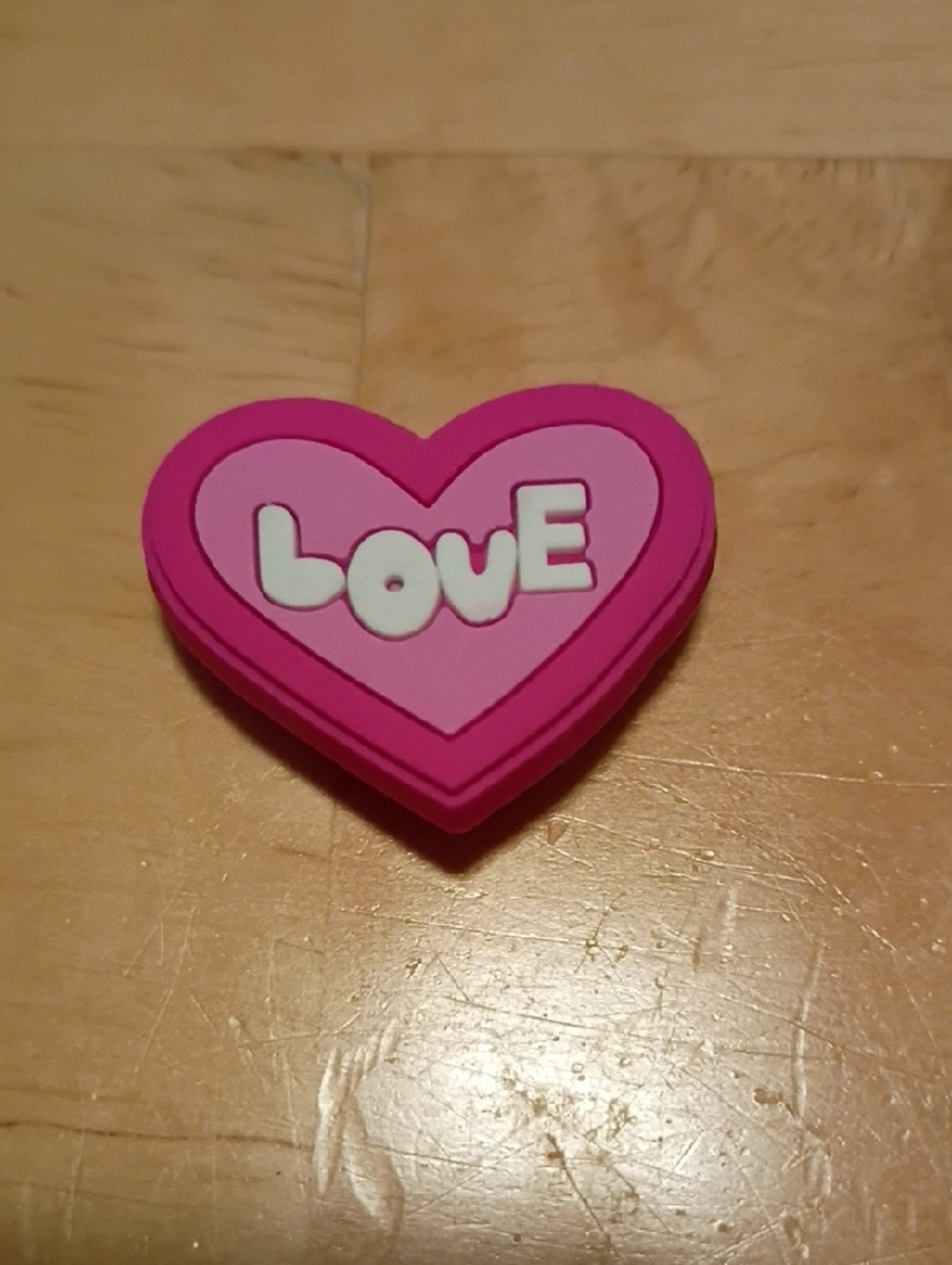 10 for $10 Jibbitz Croc Charms - Pink LOVE Heart 4 - New Shoe Charms